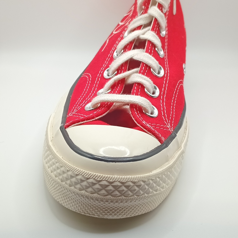 Converse Chuck Taylor All Star 70 Hi Red Made With Love Valentine's Sneakers - Picture 7 of 10